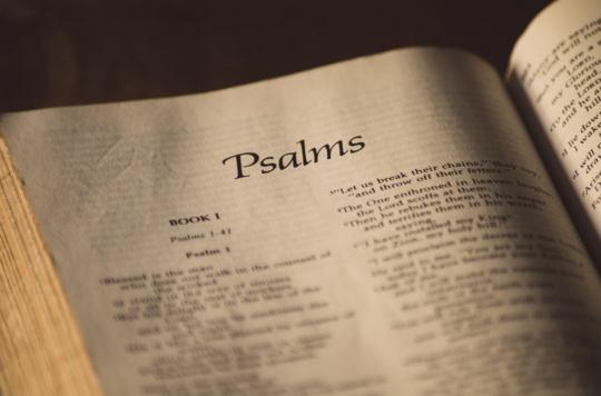 A page from the Psalms