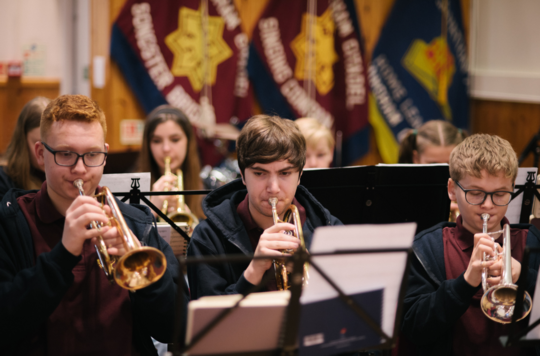 A Salvation Army junior brass band