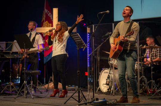 A Salvation Army contemporary worship group