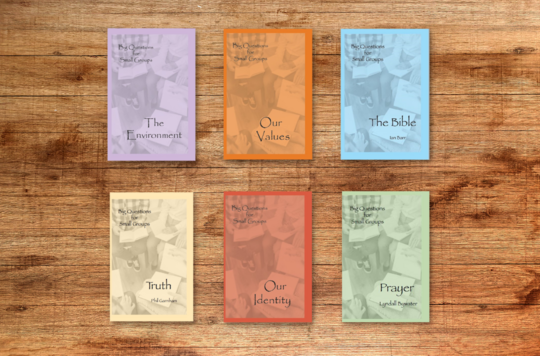Book covers from the Big Questions for Small Groups series
