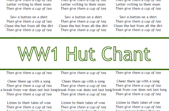 WW1 Hut Chant