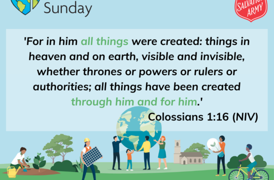 'For in him all things were created: things in heaven and on earth, visible and invisible, whether thrones or powers or rulers or authorities; all things have been created through him and for him.' Colossians 1:16 (NIV)