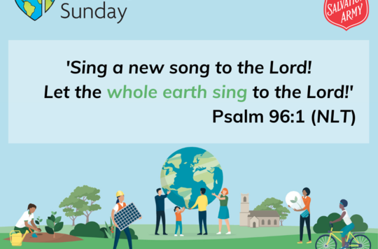 'Sing a new song to the Lord! Let the whole earth sing to the Lord!' Psalm 96:1 (NLT)