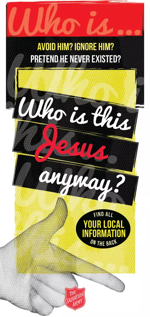 Who is this Jesus Anyway Leaflet Cover
