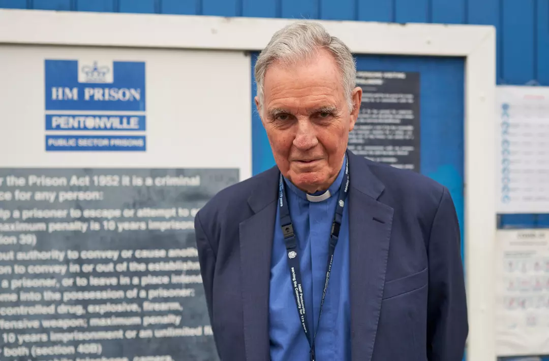 Jonathan Aitken outside HM Prison Pentonville