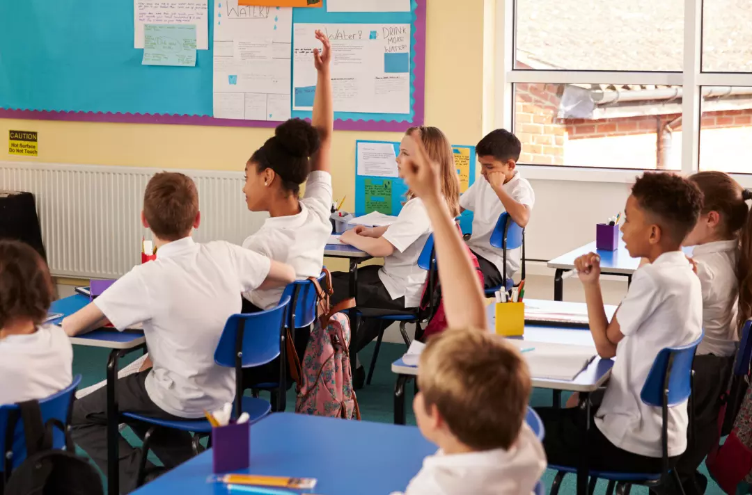 Children in a classroom at school