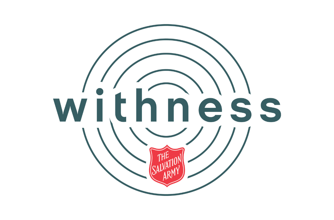 Withness logo with The Salvation Army red shield
