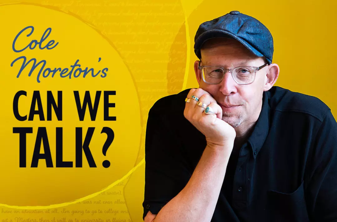 Cole Moreton's Can We Talk podcast poster