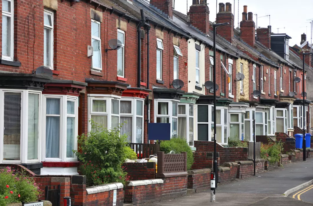 A row of houses