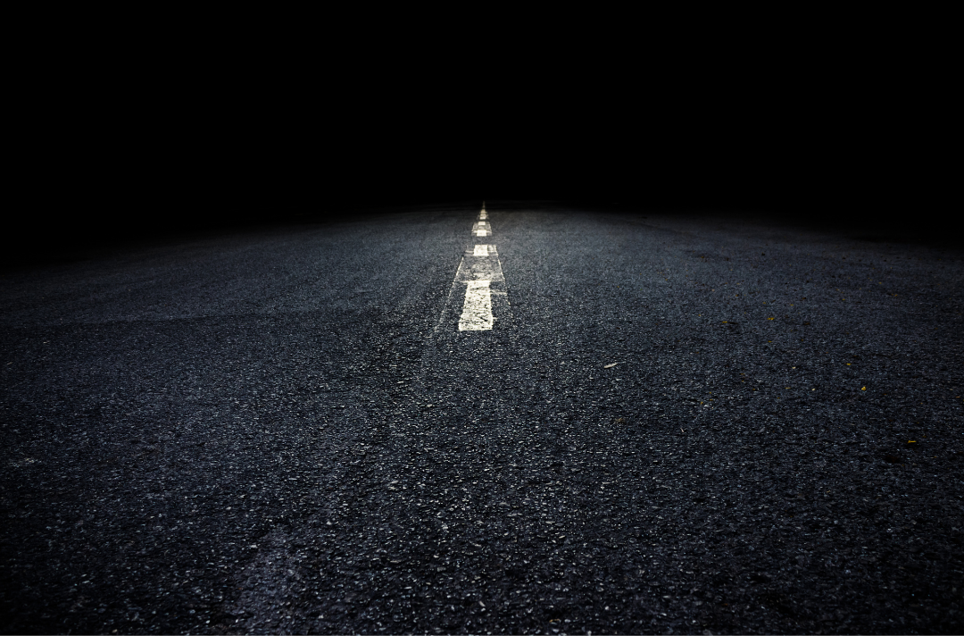 A dark road
