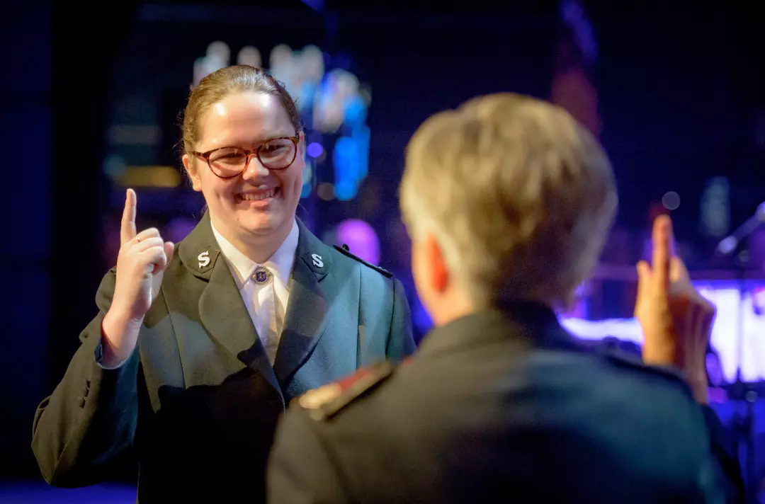 Chelsea Huddlestone being commissioned