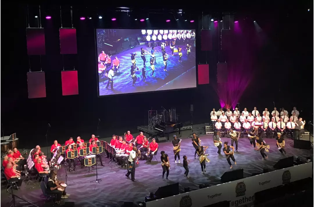The ISS, the ISB and African Praise Fellowship on stage