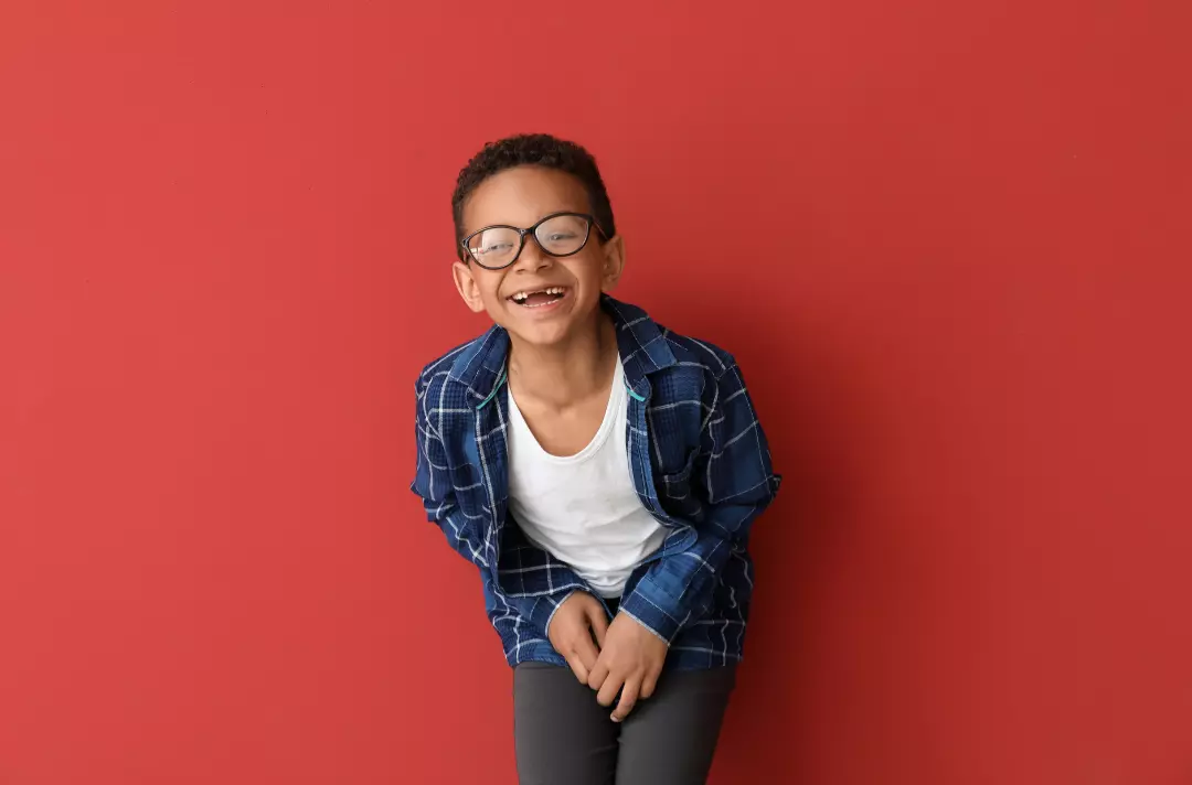 A child laughing