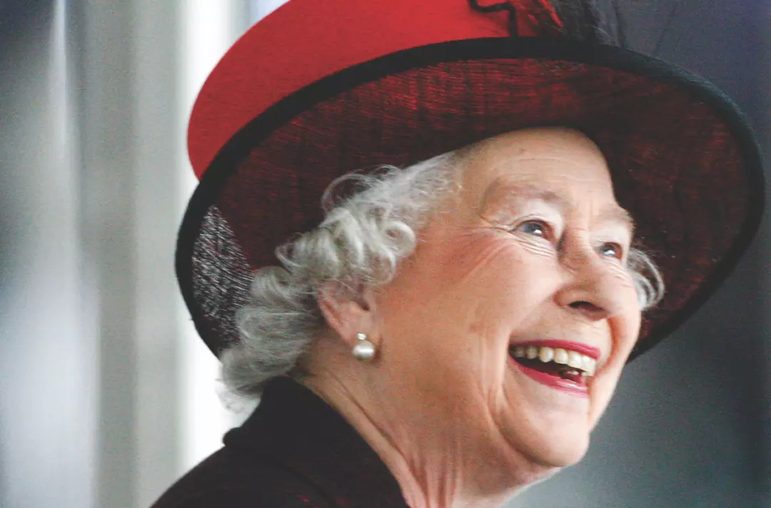 Queen Elizabeth II smiling