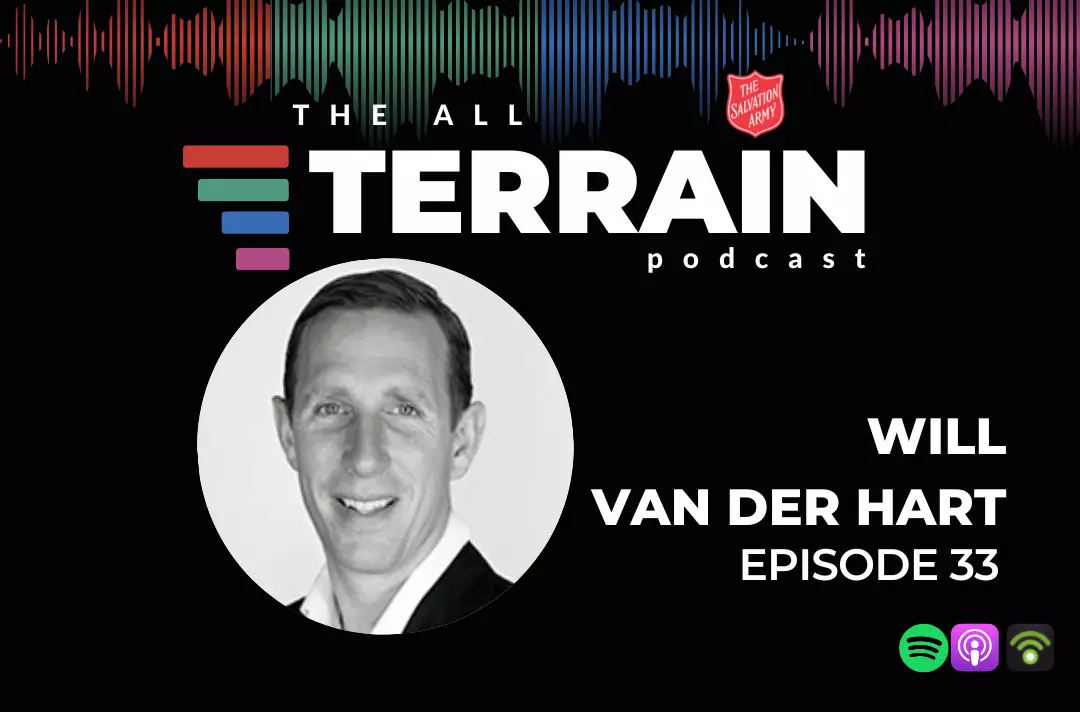 Photo of Will Van der Hart and the All Terrain Podcast artwork