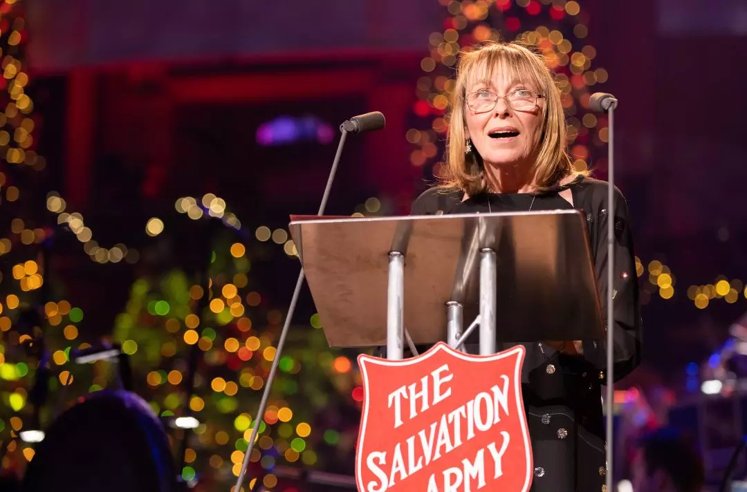 The photo shows Tilly Vosburgh reading Luke chapter 1, verses 26 to 38