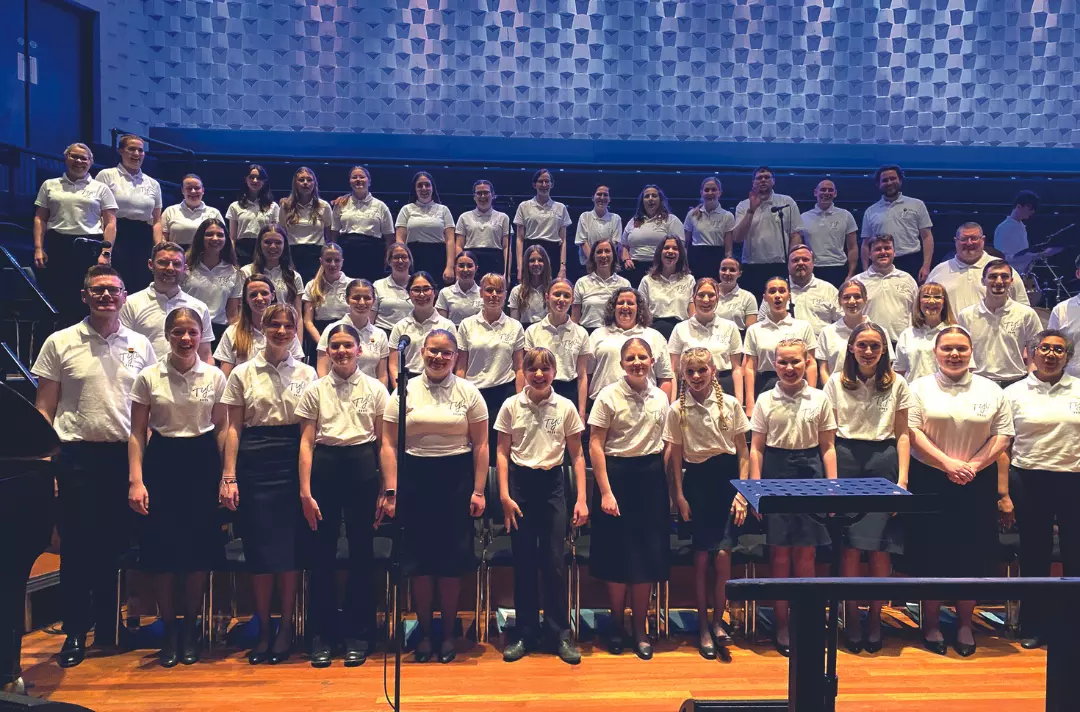 Photo shows members of Territorial Youth Choir 2023.