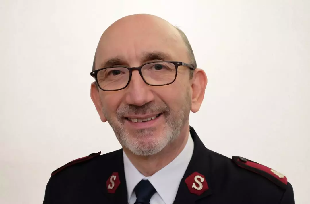 Photo shows Richard Mingay in his Salvation Army uniform