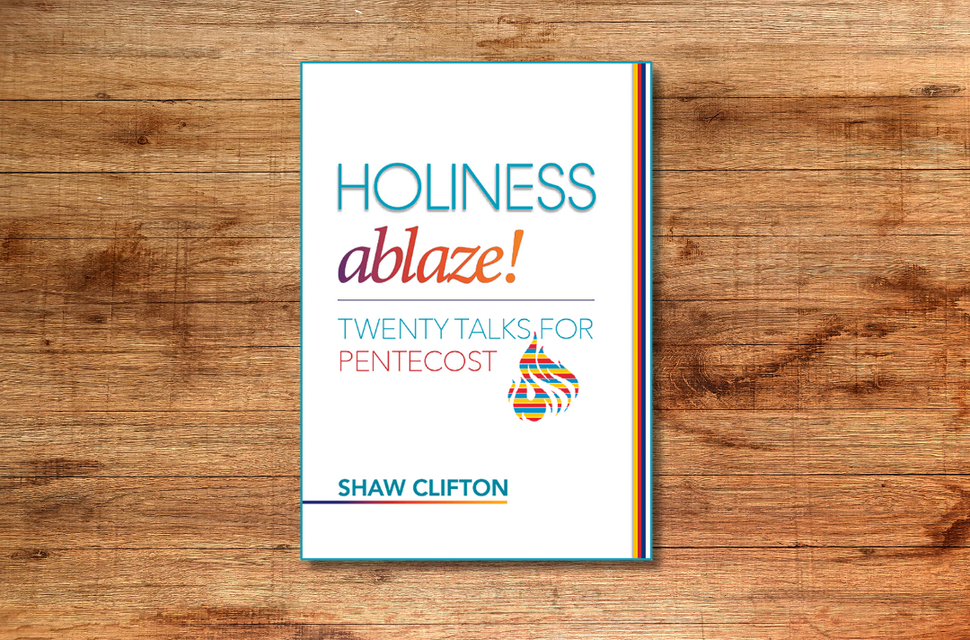 Image shows the front cover of Holiness Ablaze.