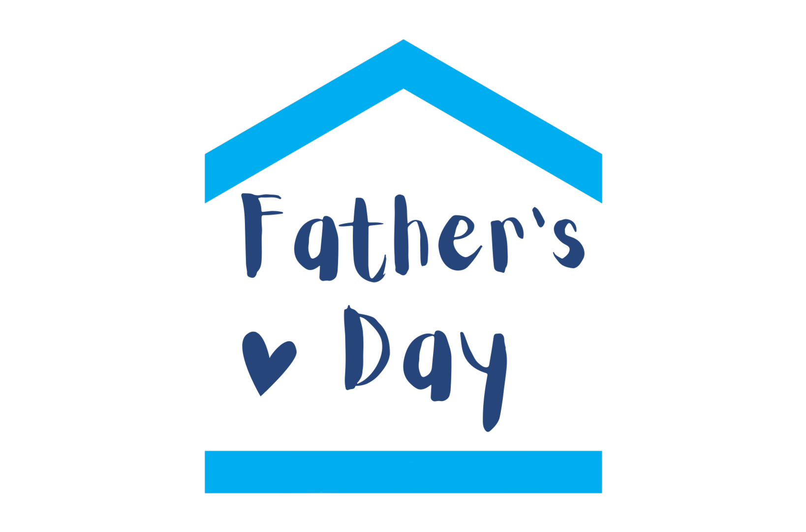 'Father's Day' text in a house