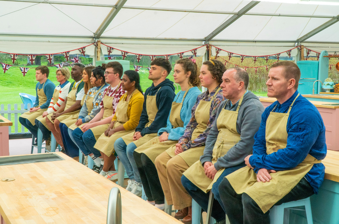 A photo shows contestants from The Great British Bake Off. Picture: Channel 4 / Love Productions / Mark Bourdillon