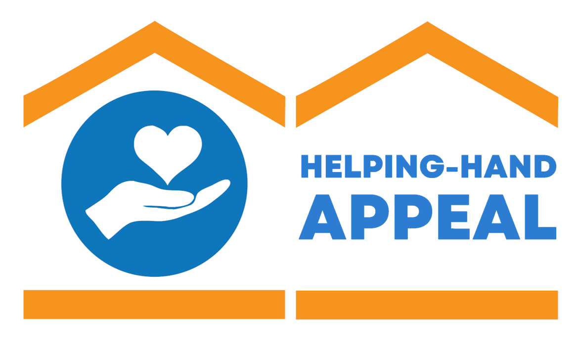 Connect and Helping-Hand logo inside simplified houses