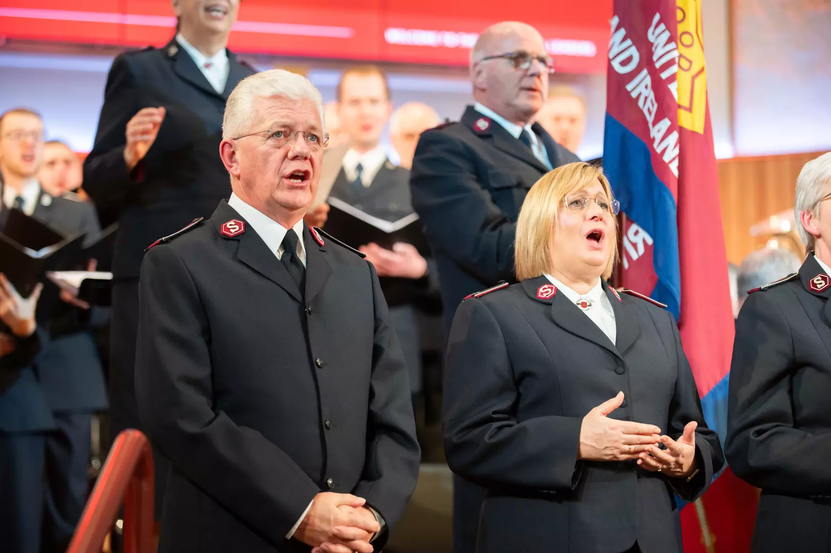 A photo of Colonels Peter and Julie Forrest
