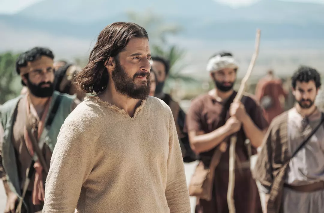 A photo of Jonathan Roumie in The Chosen