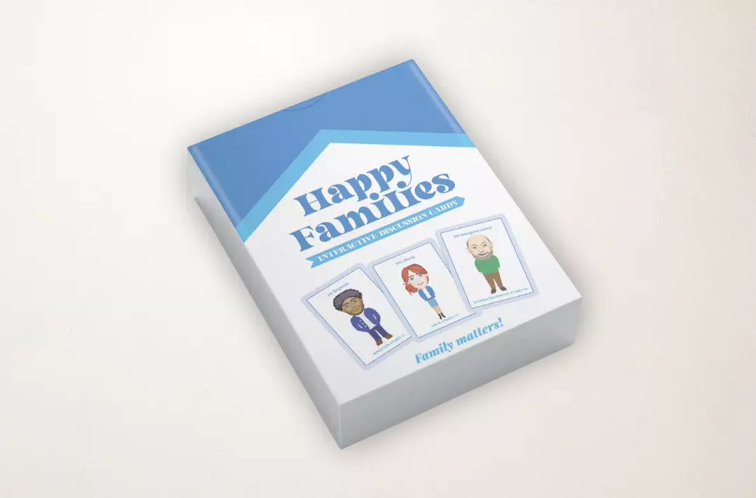 A photo of the Happy Families card game