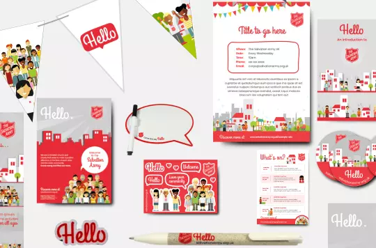 Collage of Hello resources