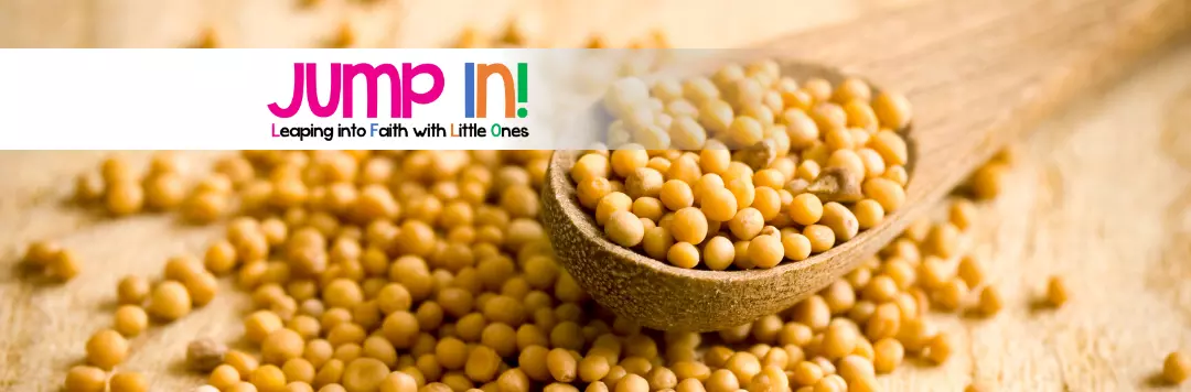 spoon and mustard seeds