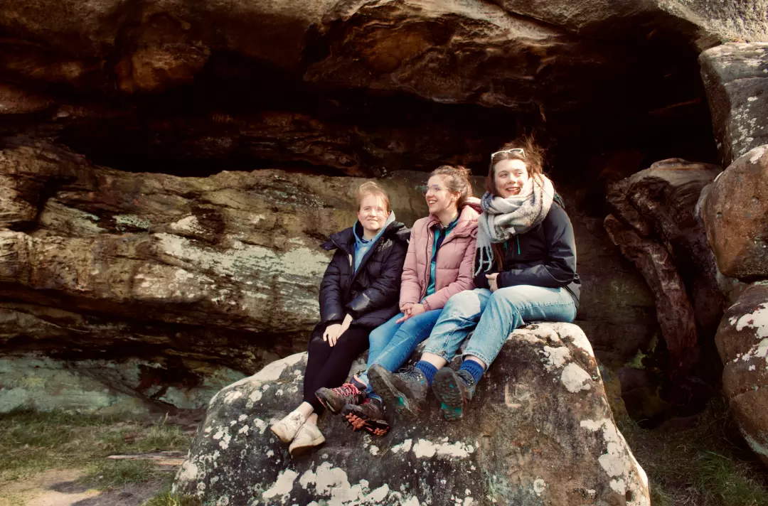 A photo of three young adults at Terrain 2024