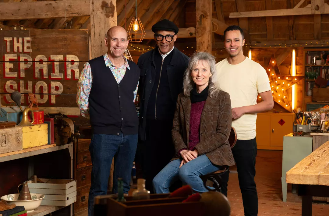 An images shows a people from BBC One's The Repair Shop. Picture: BBC/Ricochet Ltd/Jack Barnes