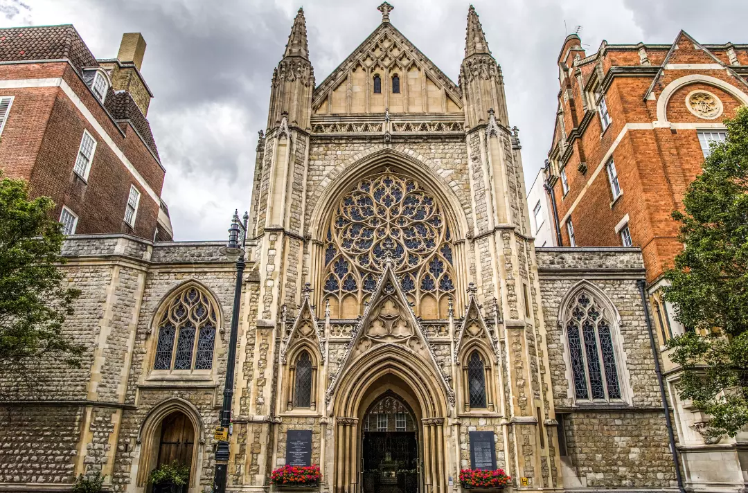 A photo of the church