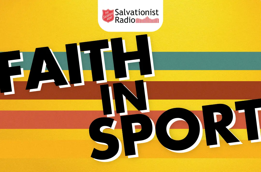 Faith in Sport podcast artwork featuring coloured stripes