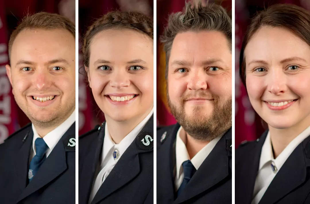 A photo shows Ed Borrett, Rachel Furlong, John Melia and Beth Perkins.