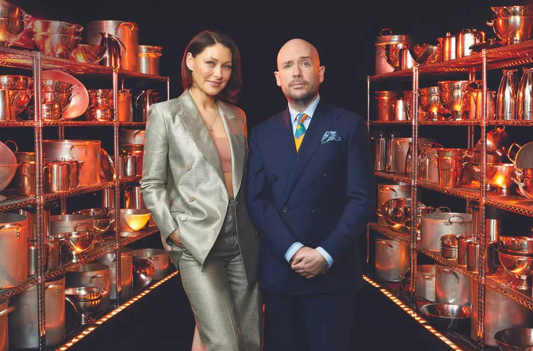 A photo of Emma Willis and Tom Allen