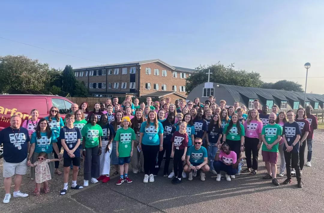Group photo from an East of England summer school