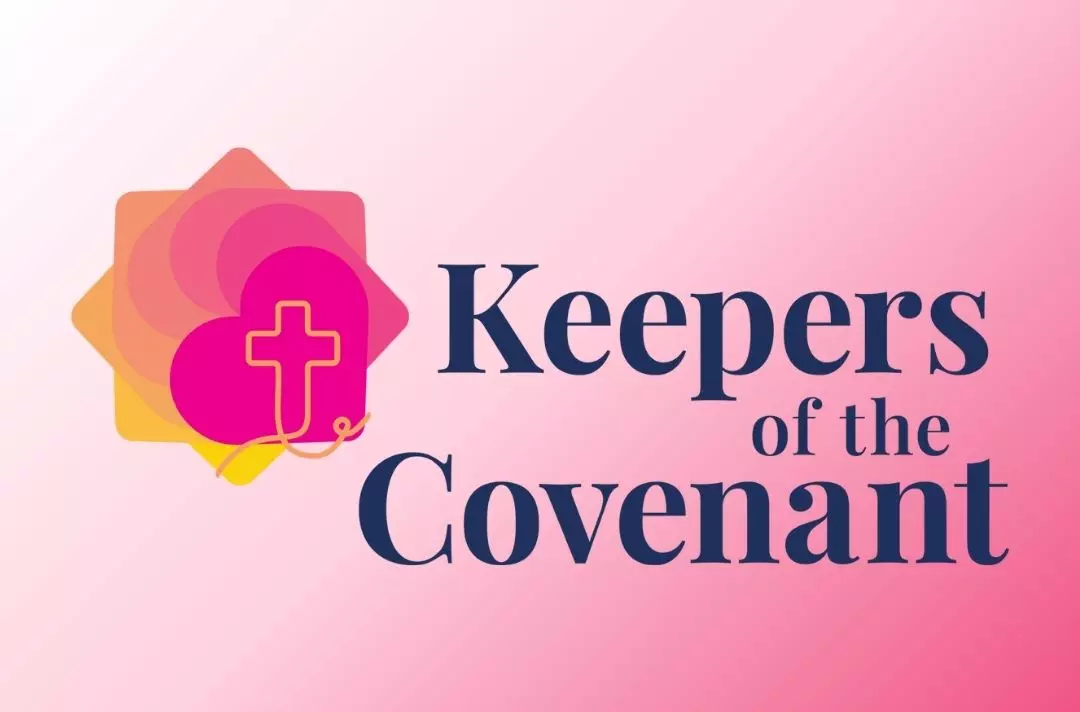 A decorative image featured a heart and a Christian cross