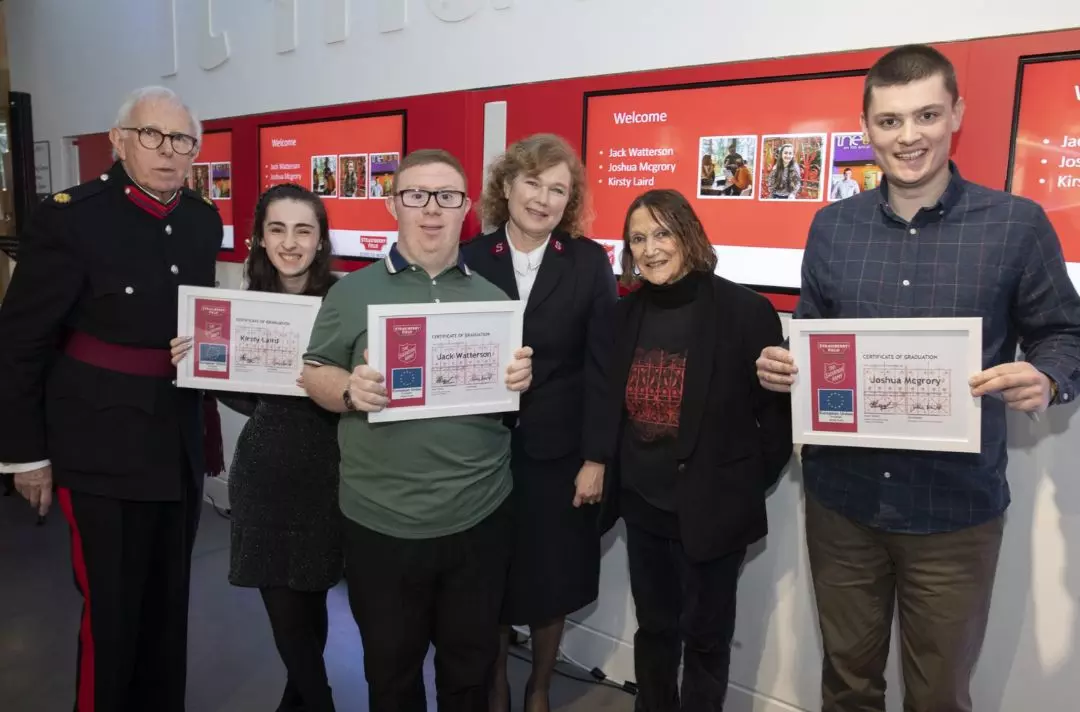 A photo from the Steps to Work graduation