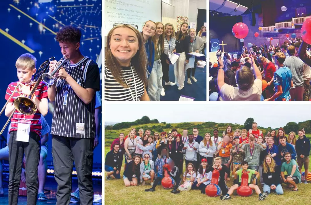 A collage of photos from summer schools across the territory