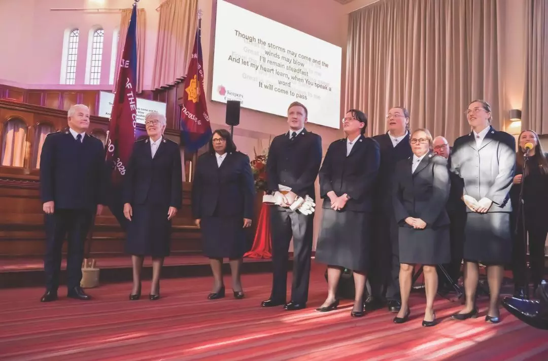 The territorial leaders, Major Althea Bawden and the Keepers of the Covenant