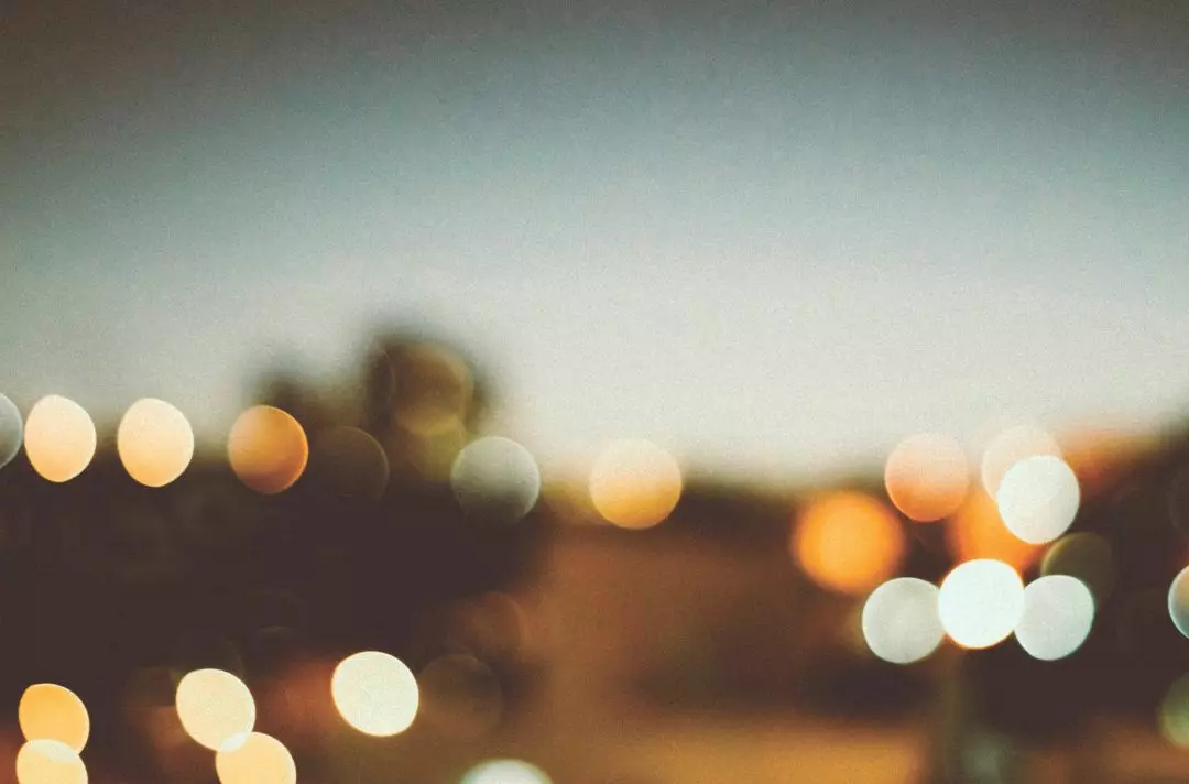 Blurred lights in background