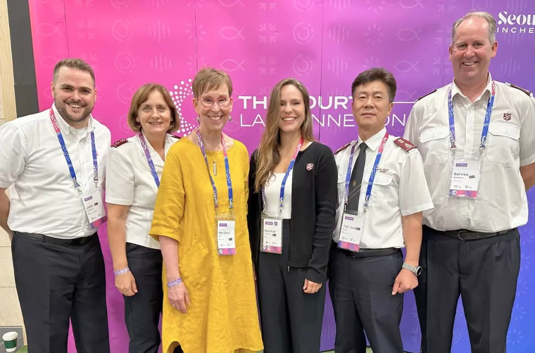 A group photo shows Salvation Army delegates to the Lausanne Congress on World Evangelization 2024.