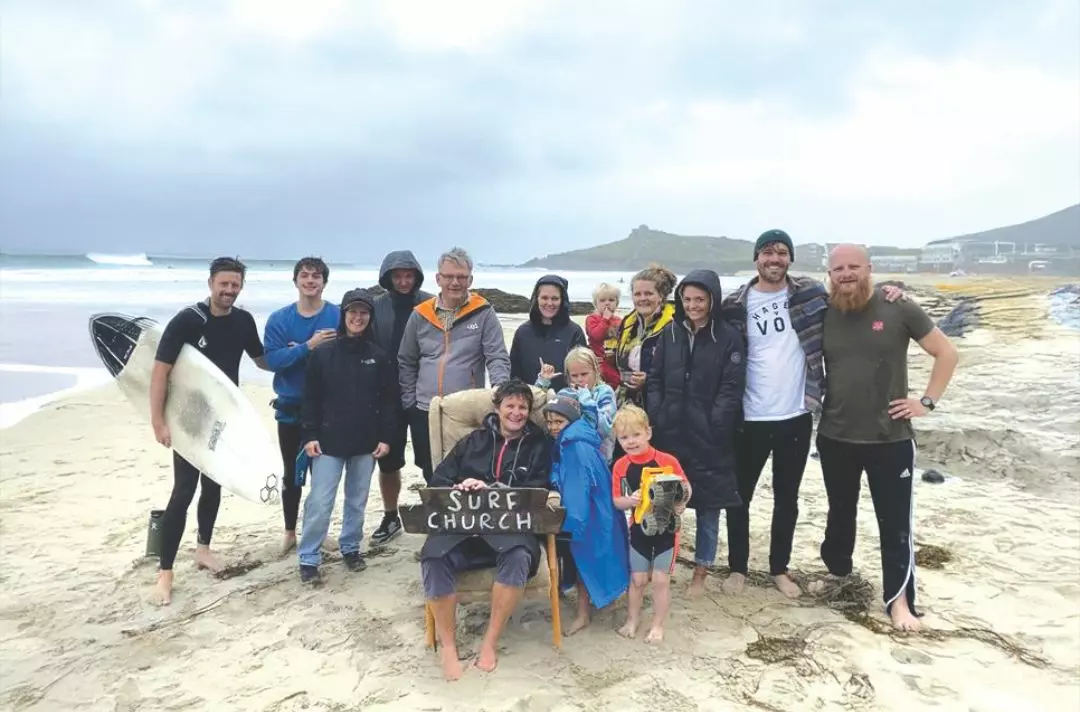 The Salvation Army in St Ives hosts events where they read the Bible and surf