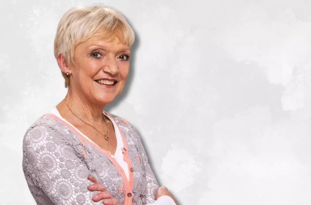A photo shows Gillian Wright.