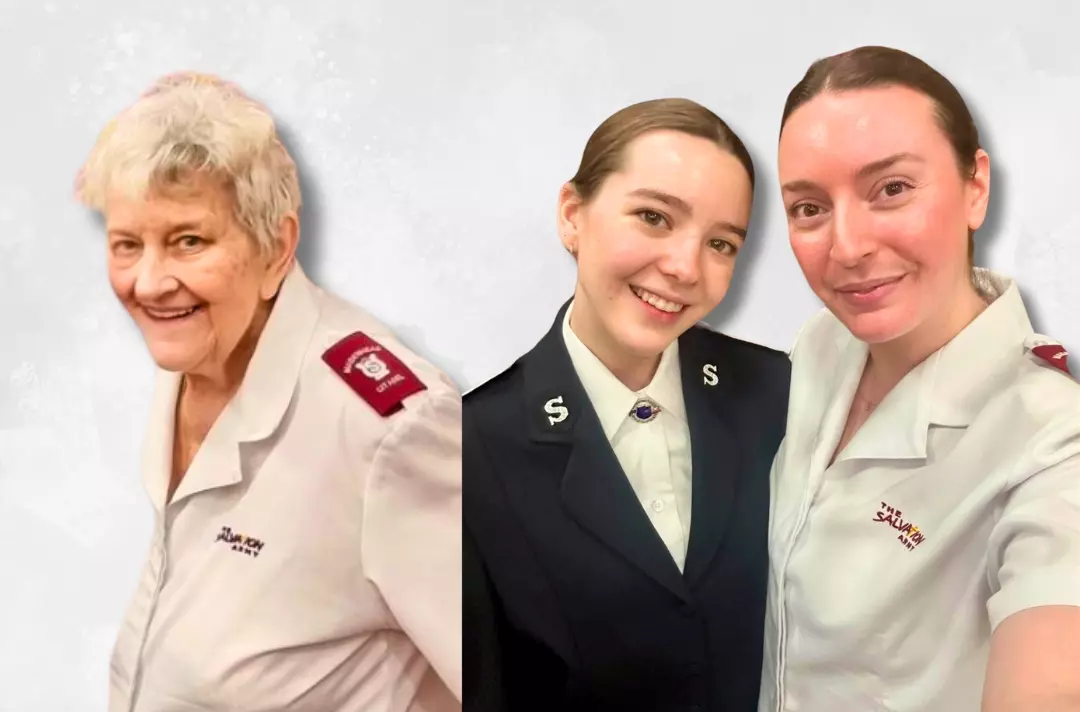 Photos show Eileen Davies and Eve Gray.
