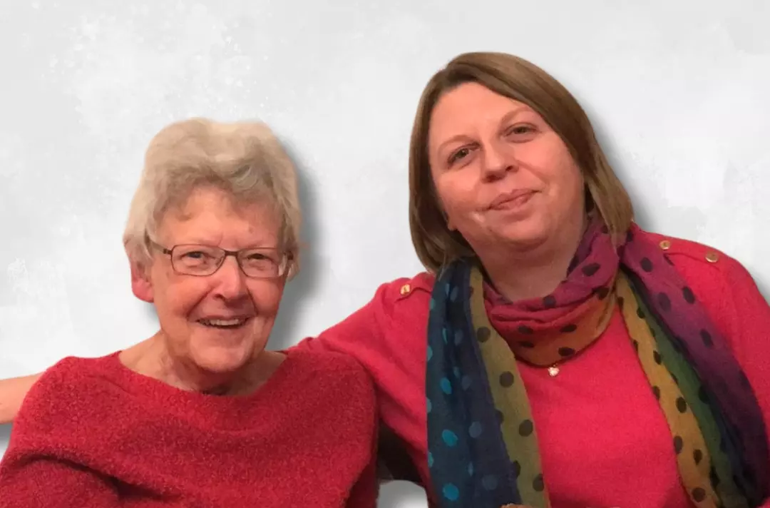 A photo shows Natalie Sparnon and her Grandma.