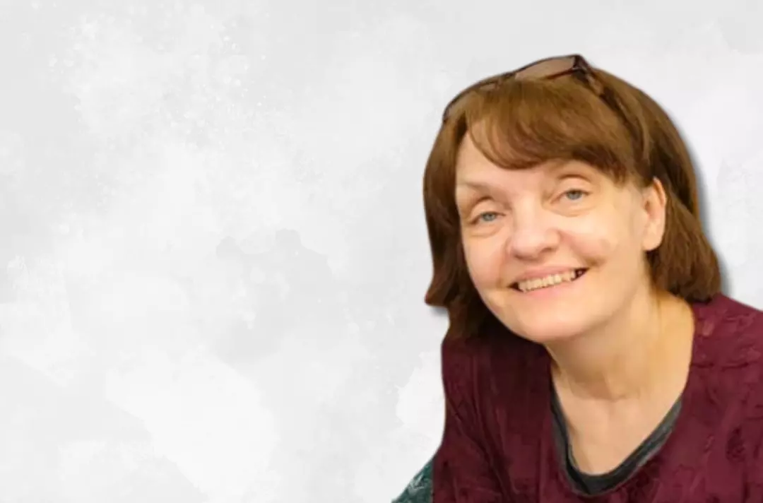 A photo shows Kathryn Blowers.