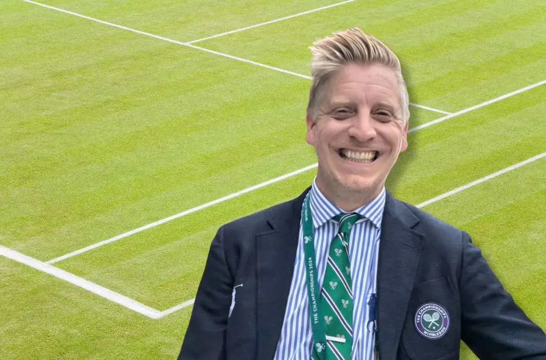 A photo of Wimbledon official George Martin